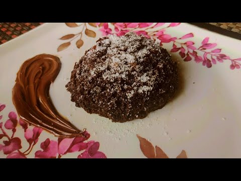 1 Min Nutella Filled Chocolava Cake (Eggless) By Neetika