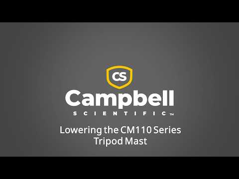 Lowering the CM110 Series Tripod Mast