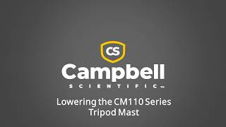 lowering the cm110 series tripod mast