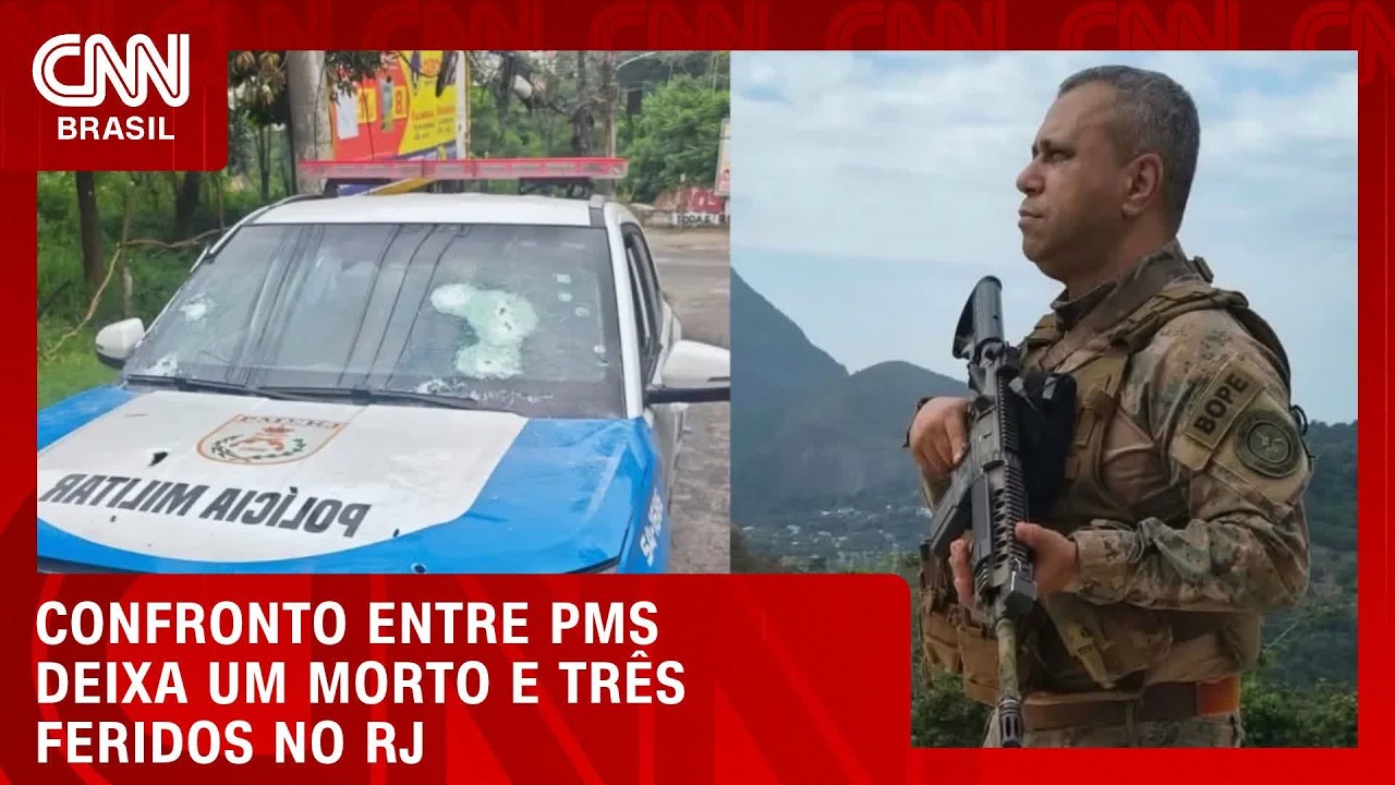 Troca de tiros entre PMs deixa um policial morto e três feridos no Rio | CNN NOVO DIA