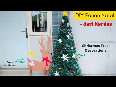 , title : 'Membuat Pohon Natal dari Kardus | DIY Pohon Natal | Pohon Natal Kreatif | DIY Christmas Tree'