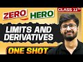 Limits And Derivatives Full Chapter In ONE SHOT Chapter 12 Class 11 Maths