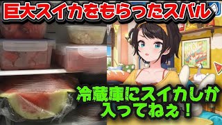 スイカを持て余すスバル【大空スバル/ホロライブ】