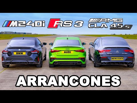 BMW M240i vs Audi RS3 vs AMG CLA 45 S: ARRANCONES
