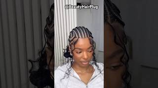 New style unlocked! 12 freestyle feedin stitch braids😍#shorts #slay #fypシ゚ #hairstyle #stitchbraids