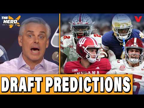 2026 NFL DRAFT PREDICTIONS: Indiana's Mendoza, Jeremiyah Love, Ty Simpson | Colin Cowherd: THE HERD