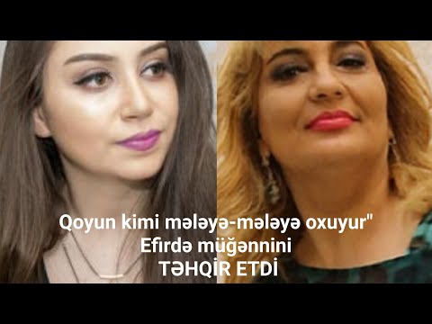 Qoyun kimi mələyə-mələyə oxuyur