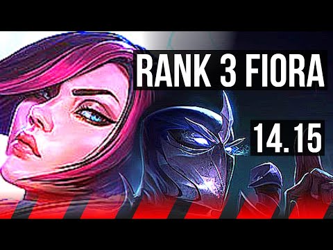 FIORA vs SHEN (TOP) | Rank 3 Fiora, 7 solo kills | EUW Challenger | 14.15