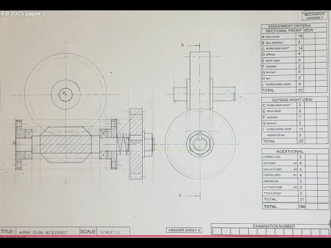 Mechanical Assembly IEB Grade 12 - 2025 paper 2