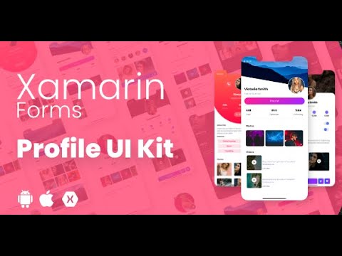 Profile Page UI Kit Xamarin Forms ( Android & iOS )