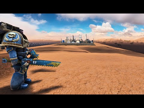 CAN SPACE MARINES SAVE THE OIL REFINERY FROM THE 5,000,000 MORDOR ARMY? - WARHAMMER 40K - UEBS 2