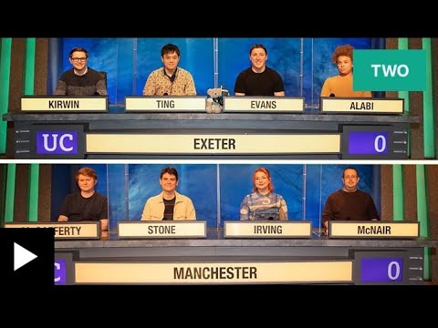 [University Challenge] 2021/22 EP8: Exeter vs Manchester