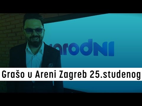 Petar Grašo 25. studenog u Areni Zagreb