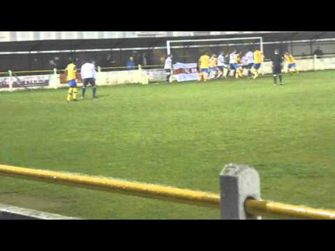 Witham Town 0-4 AFC Hornchurch.  Ryman Isthmian League Division 1 North.  Mon11Apr2016