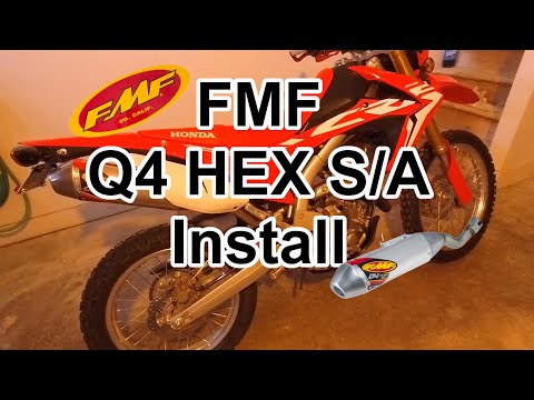 CRF250L FMF Racing Q4 HEX S/A Install