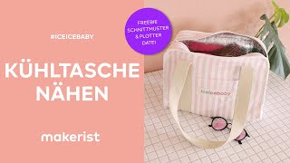 Kühltasche nähen - kostenloses Schnittmuster // makerist easy DIY