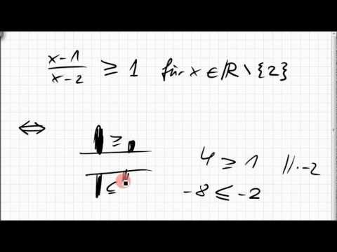 05B.5 Ungleichung mit Bruch
