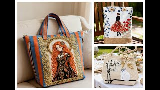 Artistic Embroidered Bag Design Collection | Elegant & Creative Style#crochet #design #bag
