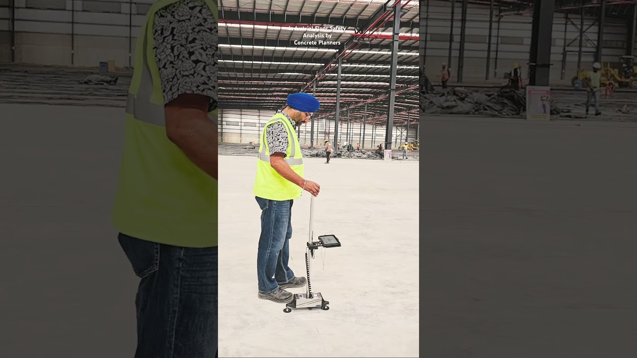Industrial flooring analysis for automation performance (VNA, ASRS, Robotics) by Concrete Planners®️