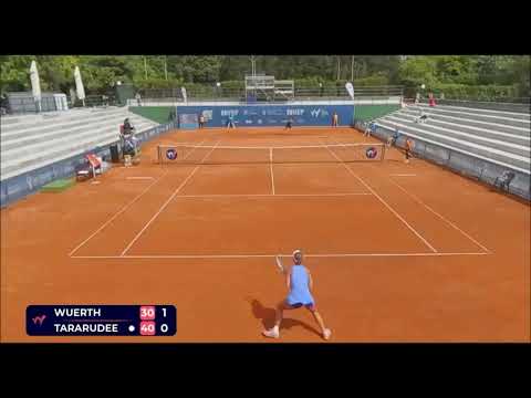 W75 Zagreb croatia Singles SF   Lanlana Tararudee Vs Tara Wuerth First Set