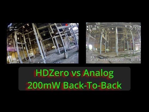 HDZero vs Analog @ 200mW around a bando - Which is better for penetration and breakup?