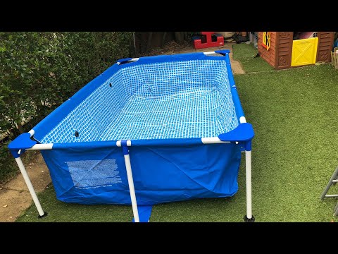 Intex swimming pool unboxing and set up