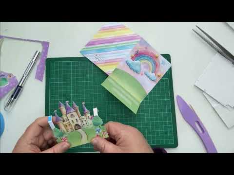 The Craft Corner - How To Create The Hunkydory Pop-Up Stepper Card, The Princess Castle