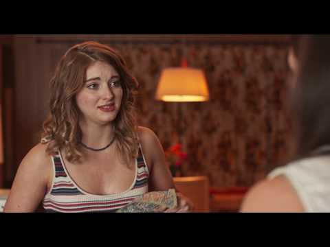 Scene from Woodstock or Bust with Willow Shields, Meg DeLacy, Lisa Skvarla, and Brandie Sylfae