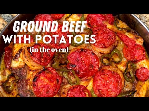 How to Make Ground Beef With Veggies in the Oven (Lebanese Kafta With Potatoes) | Eats With Gasia