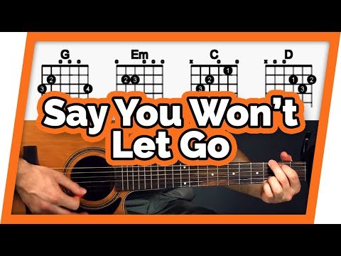 Say You Won't Let Go Guitar Tutorial (James Arthur)  Easy Chords Guitar Lesson