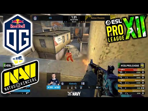 🇪🇺 OG vs 🇺🇦 Natus Vincere OVERPASS HIGHLIGHTS - ESL Pro League Season 12 Europe