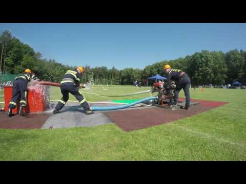 DHZ Brezová Pod Bradlom Okresná Súťaž ( Požiarny útok 28.5.2016)