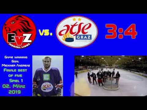 GPH Media - EV Zeltweg vs. ATSE Graz 3:4  1 Finalspiel "best of five" 2. März 2019 HD Video