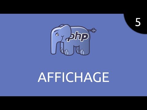 PHP 5 affichage