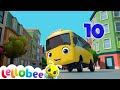 Ten Little Buses Song Lellobee Nursery Rhymes For Kids