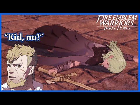 Jeralt reacts to Byleth getting killed - Fire Emblem Warriors Three Hopes