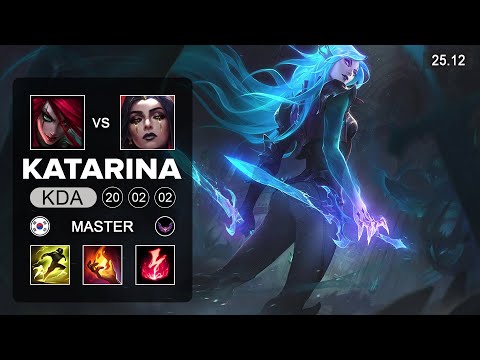 Katarina vs LeBlanc Mid - KR Master - Patch 25.12 Season 15