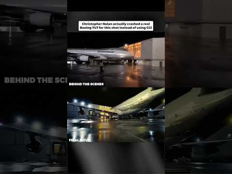 Christopher Nolan actually crashed a real Boeing 747 for this shot instead of using CGI