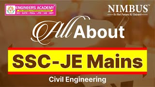 SSC JE MAINS की तैयारी कैसे करें? | Civil Engineering | All About SSC JE Mains 2022 | Online Classes