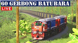 Download lagu CC 205 Double Traksi Dinas Batubara 60 Gerbong | Trainz Simulator Indonesia mp3