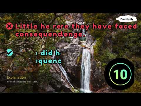 Fixing Inversion with Negative Adverbs – Answer in 10 Seconds