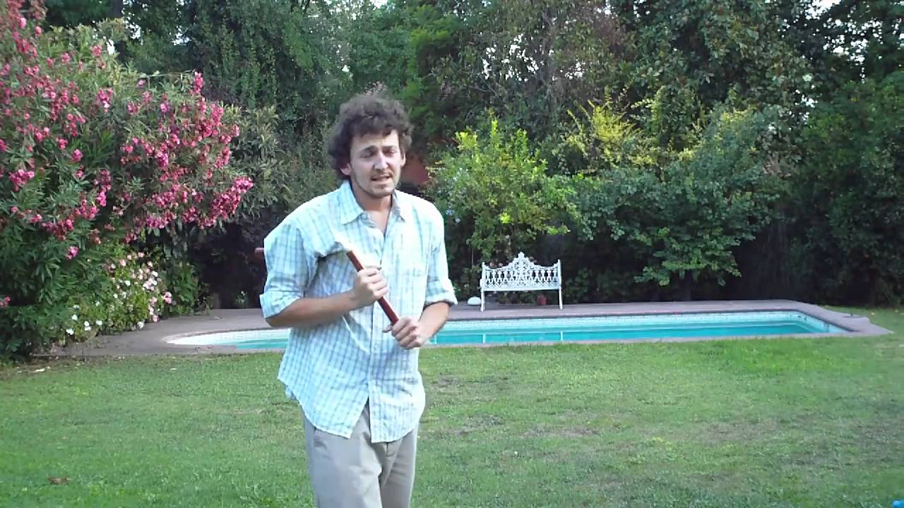 Frontal nunchaku strike