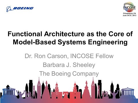 Functional Architecture as the Core of MBSE - 2013 - Ron Carson