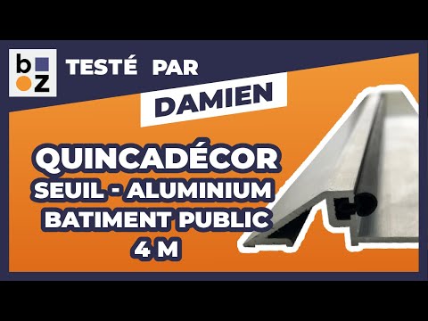Seuil - aluminium brut - pour bâtiments publics - 4 m Quincadécor