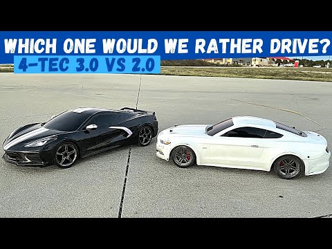 Traxxas 4-tec Battle | Traxxas Corvette 4-tec 3.0 Vs. Mustang 4-tec 2.0