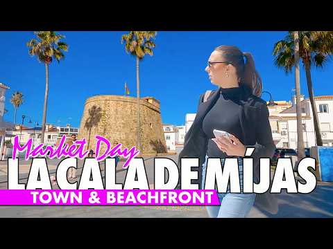 Winter in La Cala de Mijas | Míjas Costa town & beachfront walk | Spain virtual tour