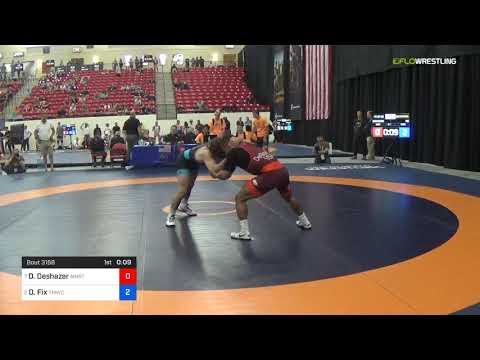 2018 Marine Corps US Open/Senior Men's Freestyle 57 Quarters - Daniel Deshazer (MNST) Vs. Daton Fi