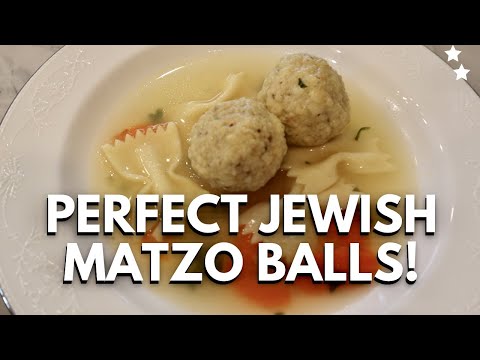 PERFECT TRADITIONAL MATZO BALL SOUP RECIPE!