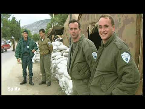 Dan sa zajedničkom Policijskom ophodnjom u Mostaru 1996. - Distrikt (španjolski trg), Istočni Mostar