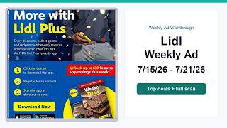 Lidl Weekly Ad (7/15/26 - 7/21/26) Best Deals